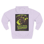 I Was Bit By.... SLEEPY CREEK SERPENT WV Three-Panel Fleece Hoodie