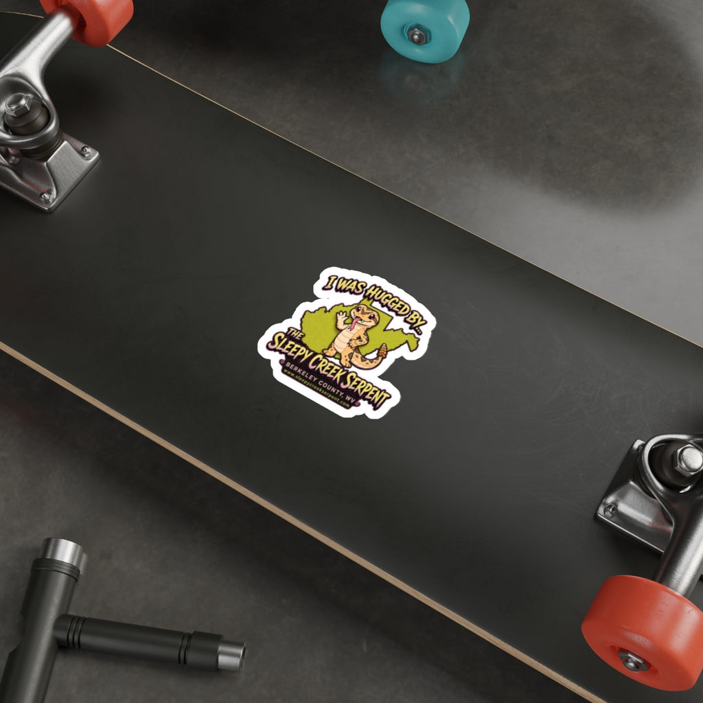 I Was Hugged By... The Sleepy Creek Serpent CUTE Die-Cut Stickers