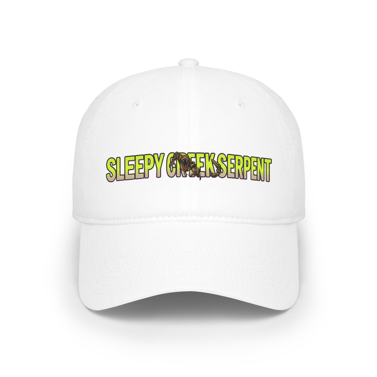 SLEEPY CREEK SERPENT LETTERING Low Profile Baseball Cap
