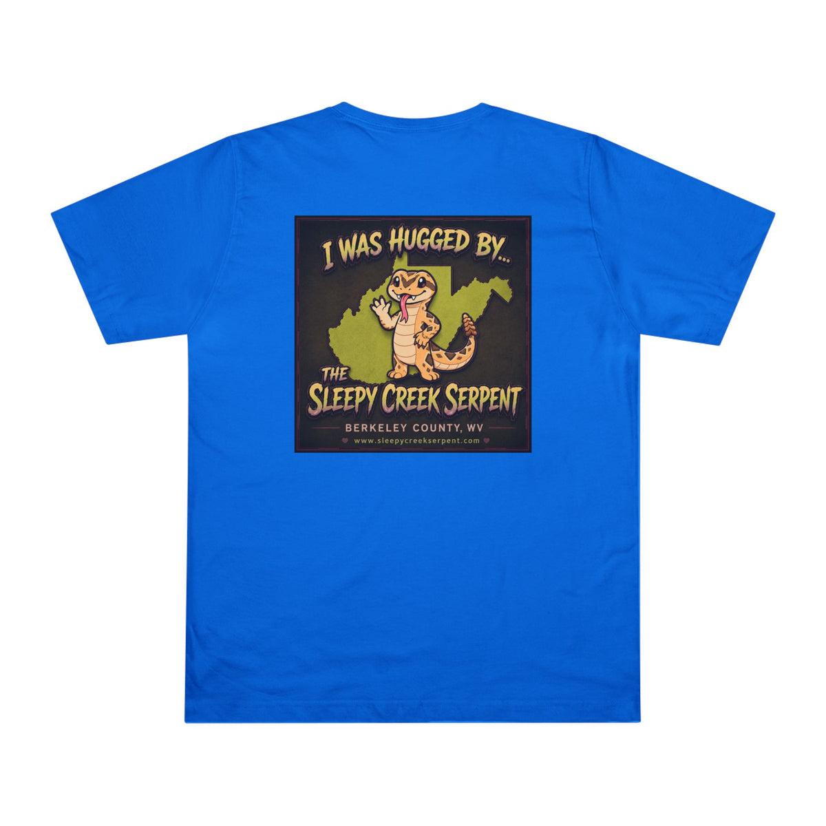 I Was Hugged By... SLEEPY CREEK SERPENT WV Deluxe T-shirt
