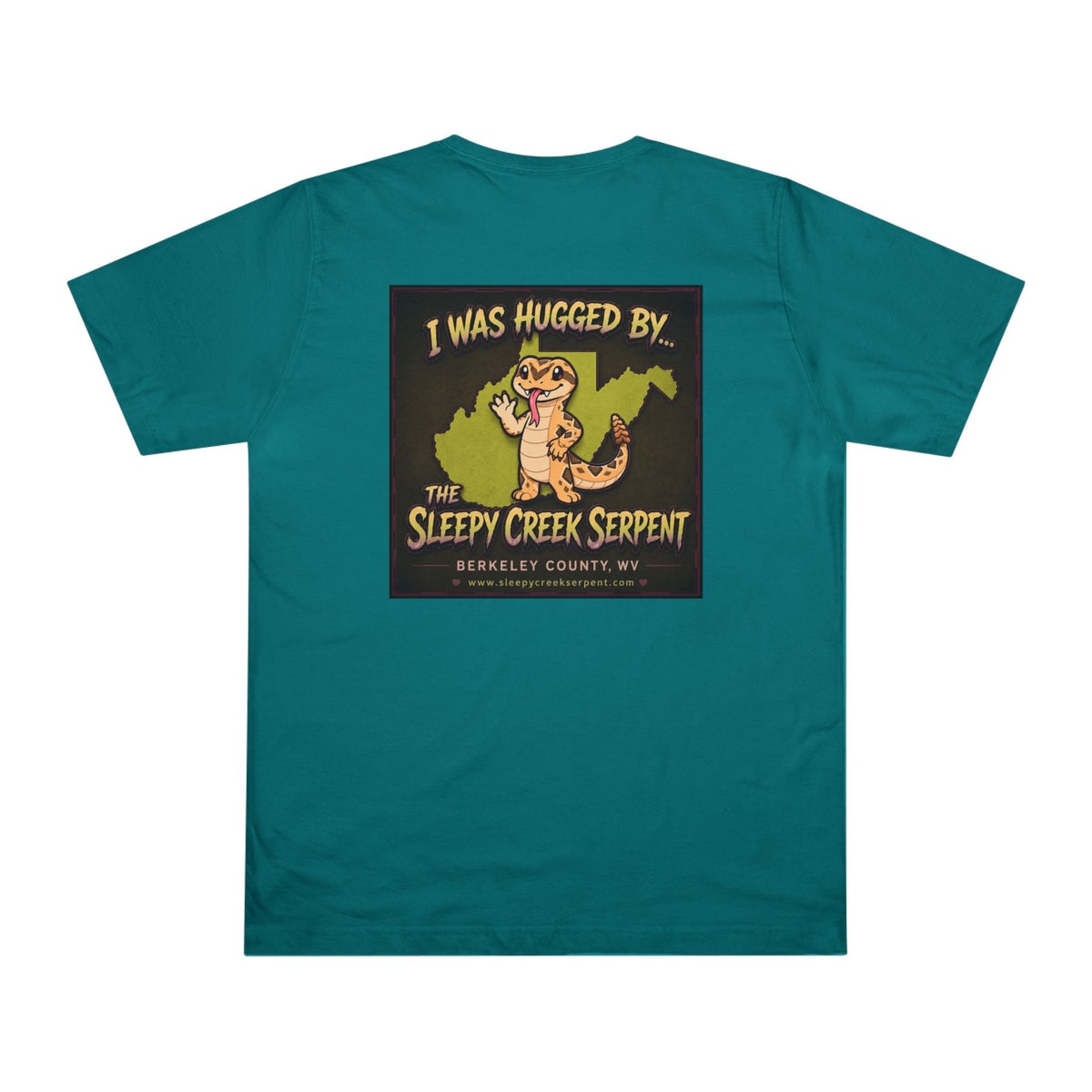 I Was Hugged By... SLEEPY CREEK SERPENT WV Deluxe T-shirt