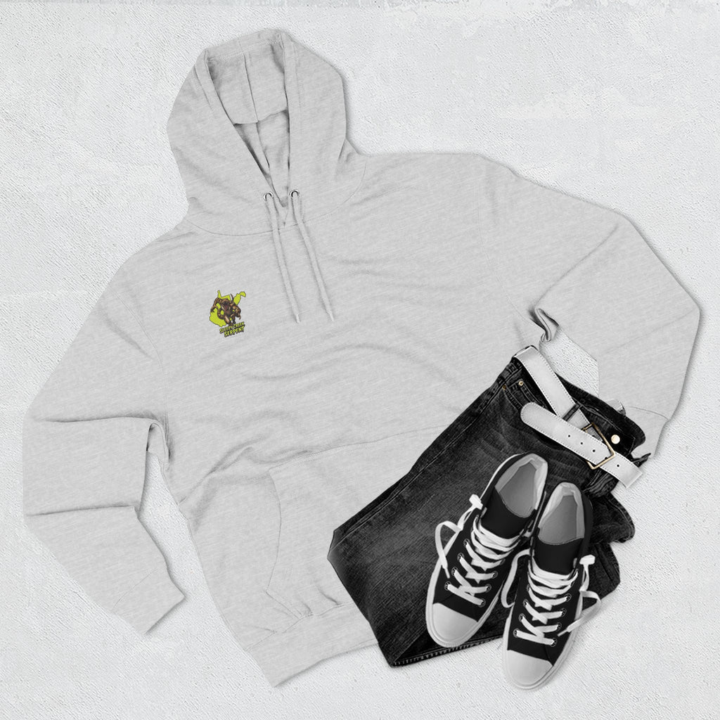 I Was Bit By.... SLEEPY CREEK SERPENT WV Three-Panel Fleece Hoodie