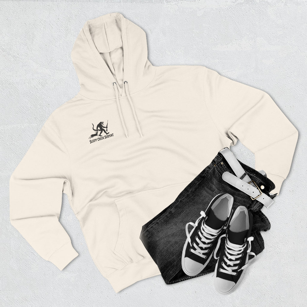 SLEEPY CREEK SERPENT RIFLE SEASON Three-Panel Fleece Hoodie