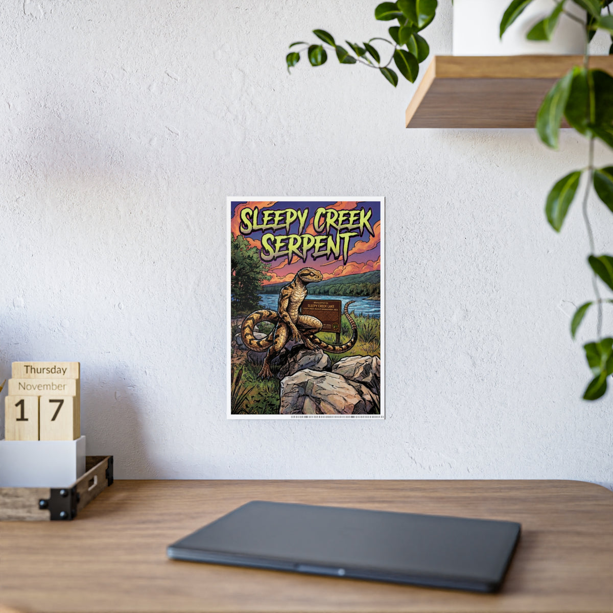 SLEEPY CREEK SERPENT LAKE SIGN Gloss Posters