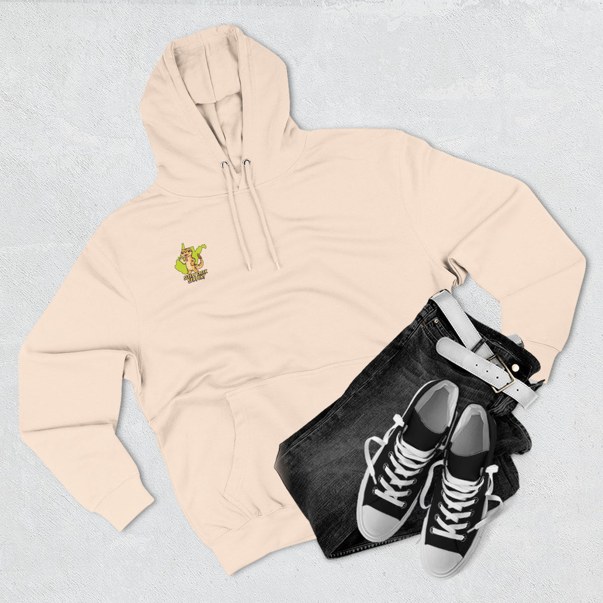 I Was Hugged By.... SLEEPY CREEK SERPENT WV Three-Panel Fleece Hoodie