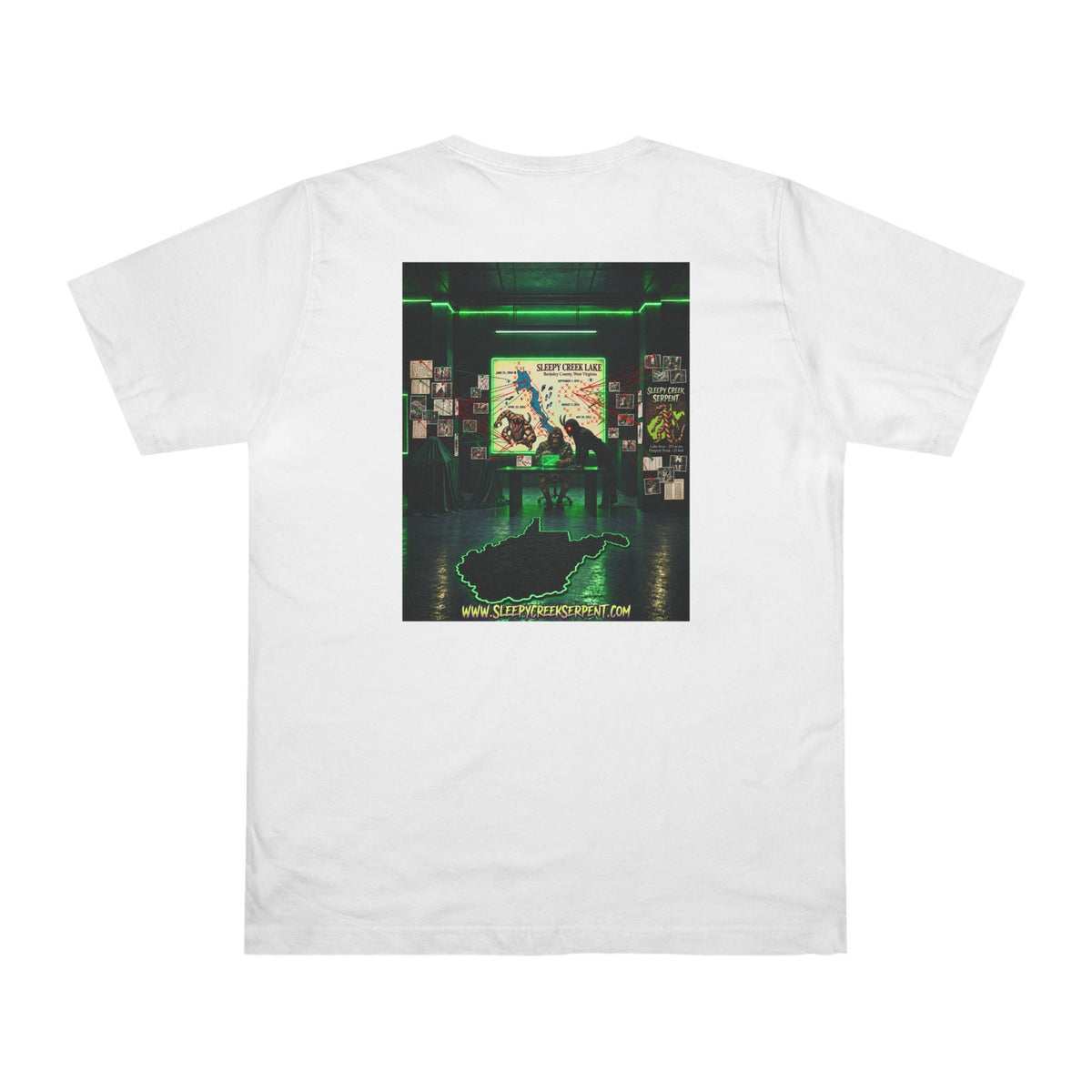 BEING HUNTED.... SLEEPY CREEK SERPENT Deluxe T-shirt
