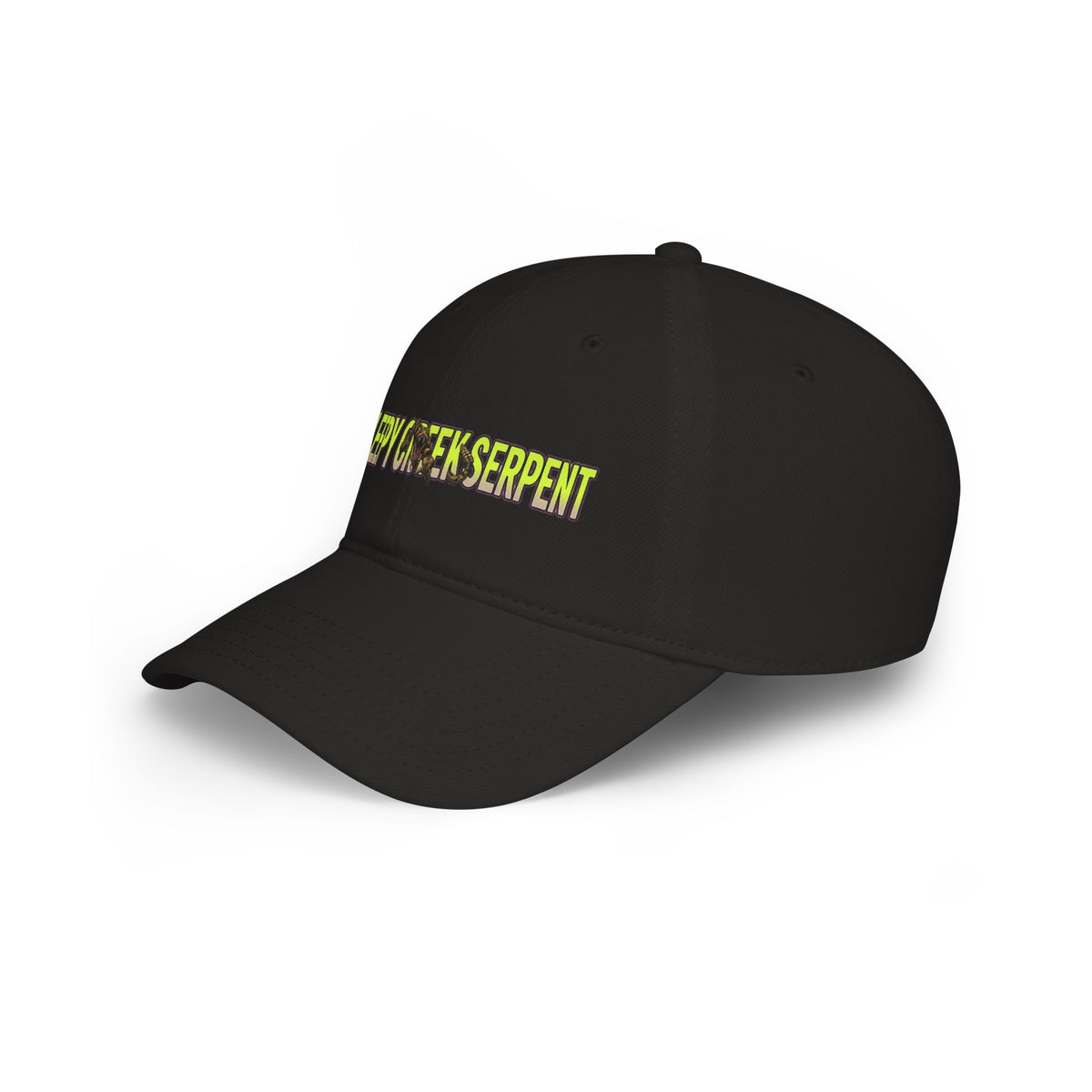 SLEEPY CREEK SERPENT LETTERING Low Profile Baseball Cap