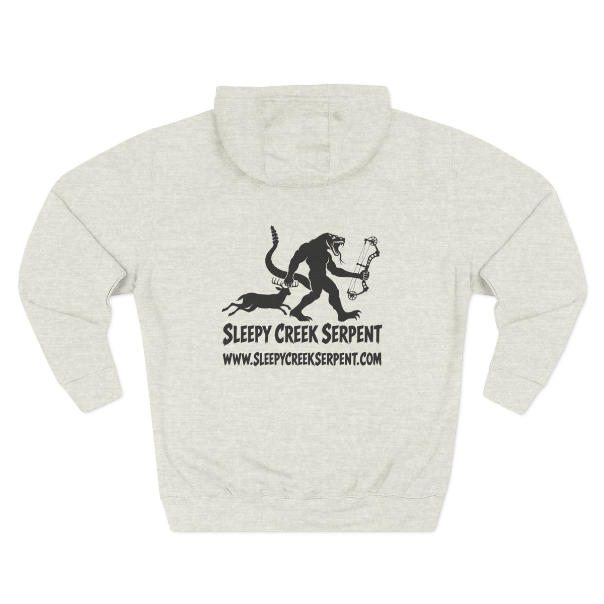 SLEEPY CREEK SERPENT BOW SEASON Three-Panel Fleece Hoodie
