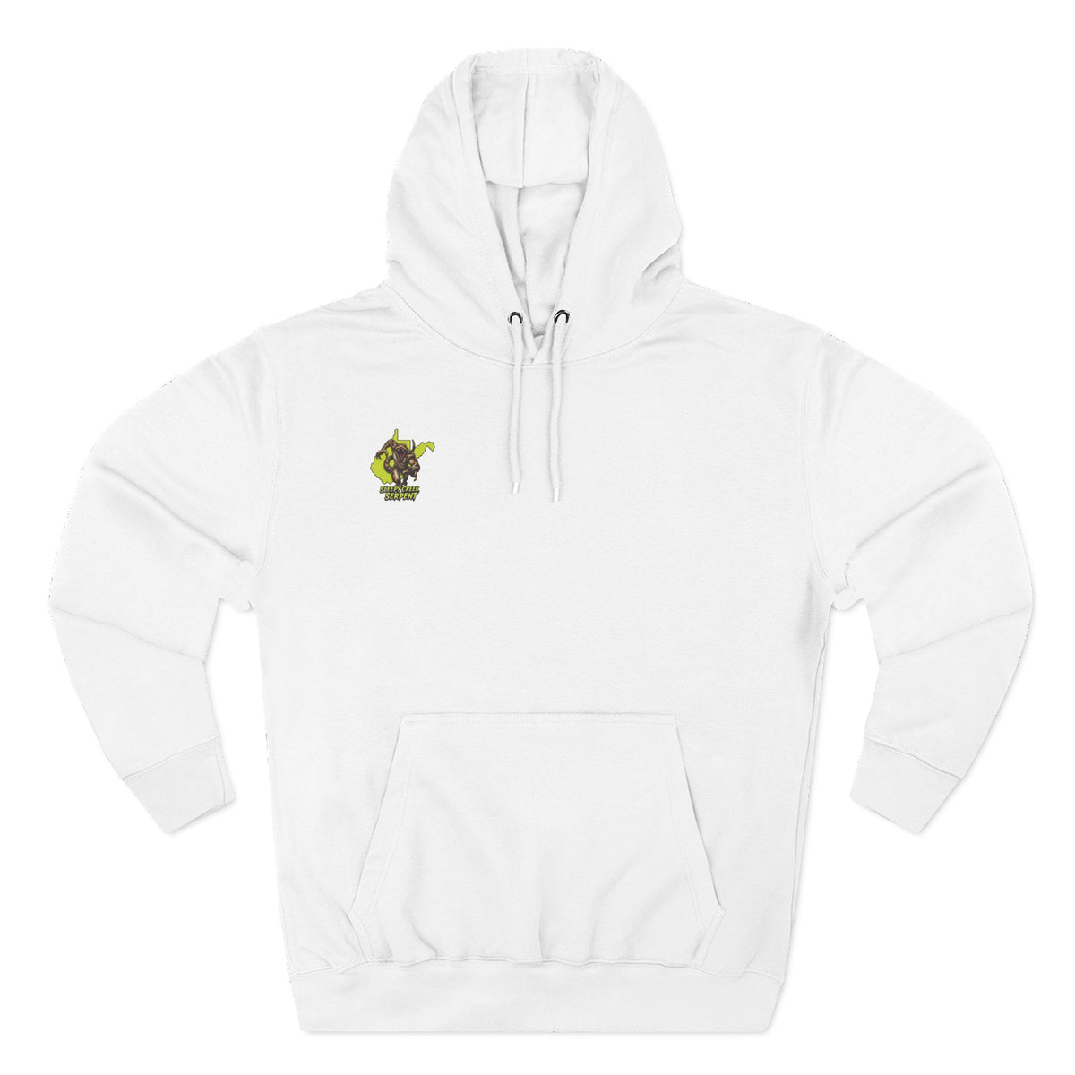 I Was Bit By.... SLEEPY CREEK SERPENT WV Three-Panel Fleece Hoodie