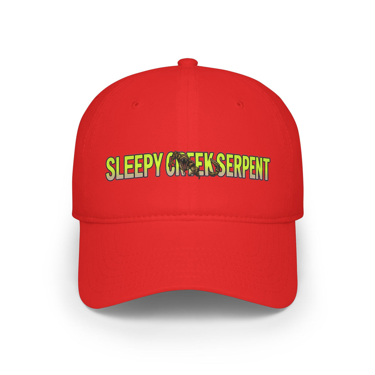 SLEEPY CREEK SERPENT LETTERING Low Profile Baseball Cap
