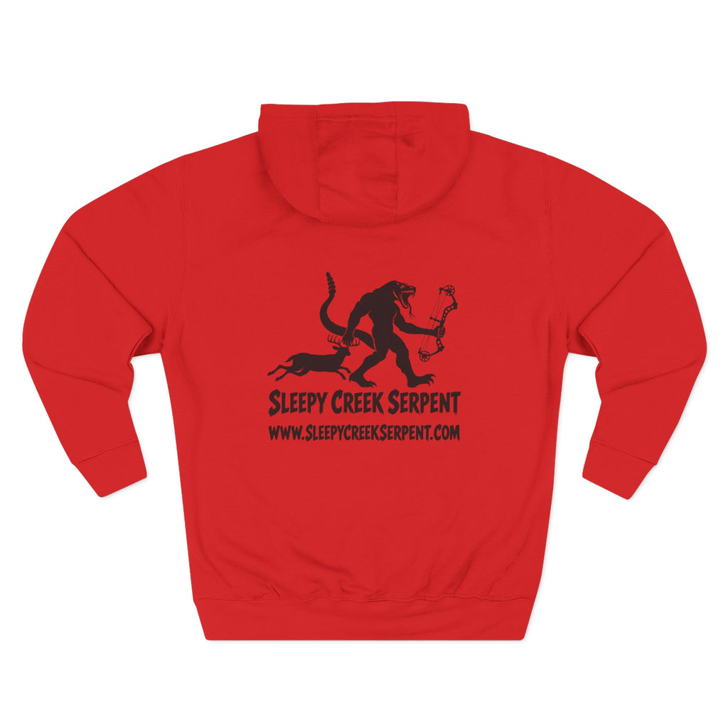 SLEEPY CREEK SERPENT BOW SEASON Three-Panel Fleece Hoodie