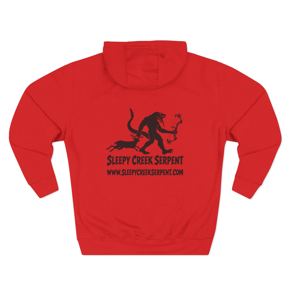 SLEEPY CREEK SERPENT BOW SEASON Three-Panel Fleece Hoodie