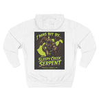 I Was Bit By.... SLEEPY CREEK SERPENT WV Three-Panel Fleece Hoodie