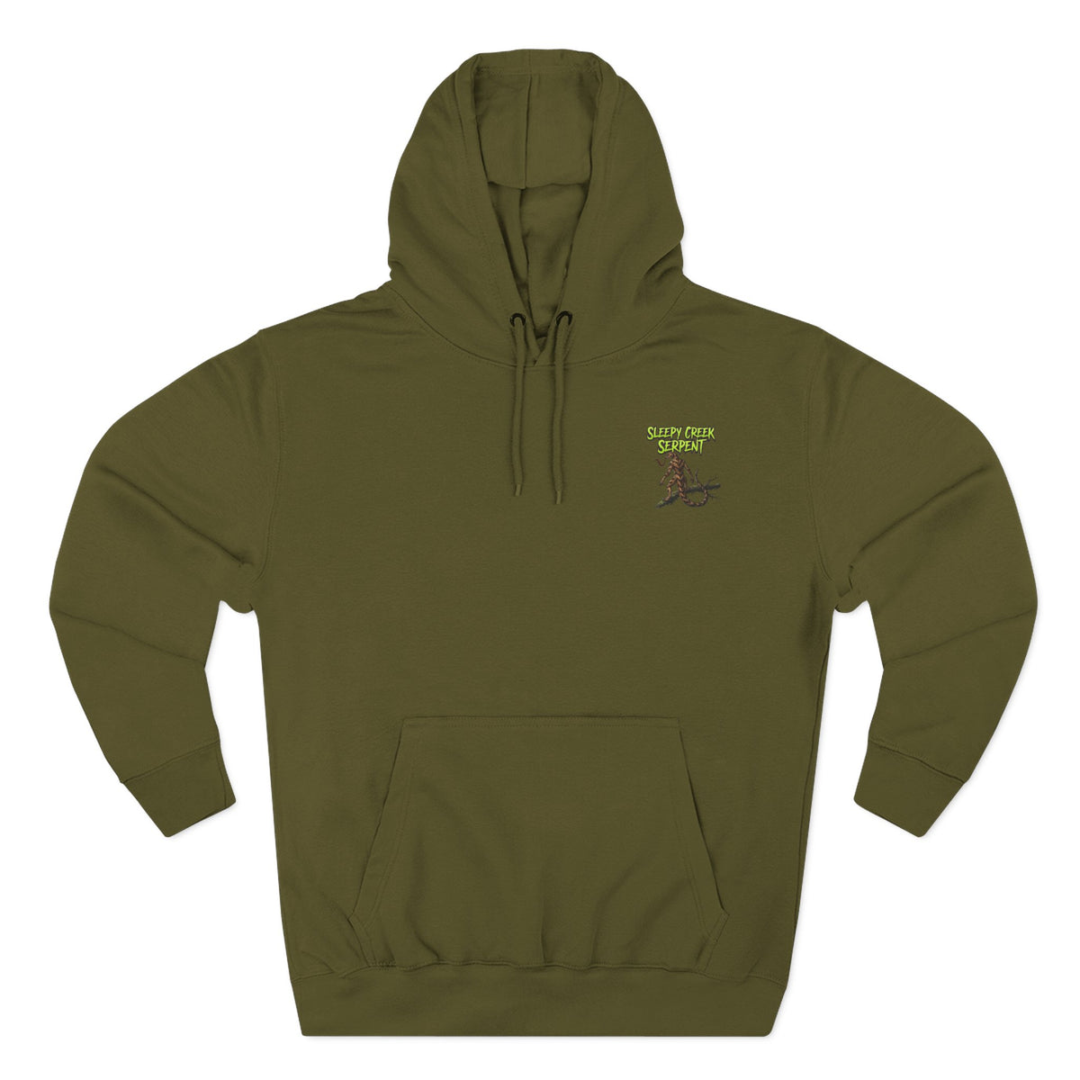 SLEEPY CREEK SERPENT OVERLOOK Three-Panel Fleece Hoodie