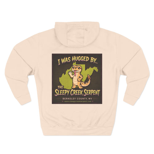 I Was Hugged By.... SLEEPY CREEK SERPENT WV Three-Panel Fleece Hoodie