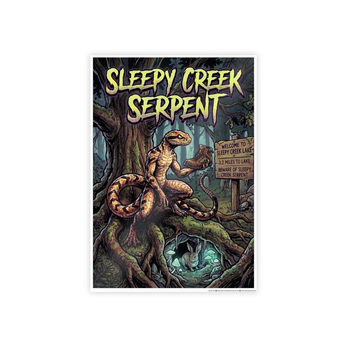 SLEEPY CREEK SERPENT HIKERS NIGHTMARE Gloss Posters