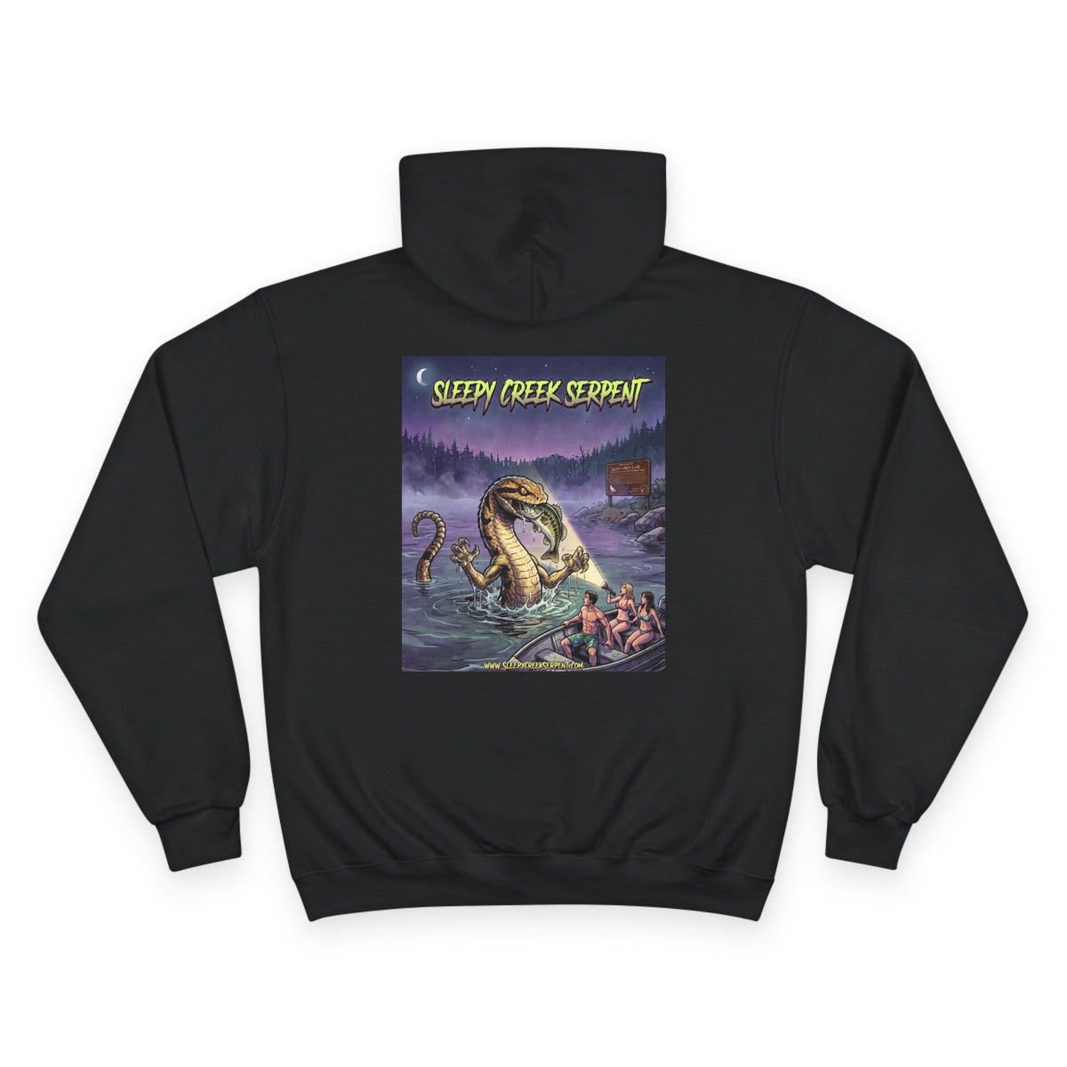 SLEEPY CREEK SERPENT LAKE NIGHT SURPRISE Champion Hoodie