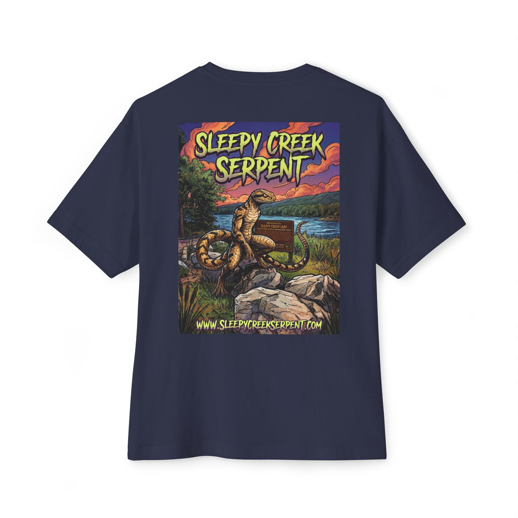 SLEEPY CREEK SERPENT LAKE SIGN  Oversized Boxy Tee