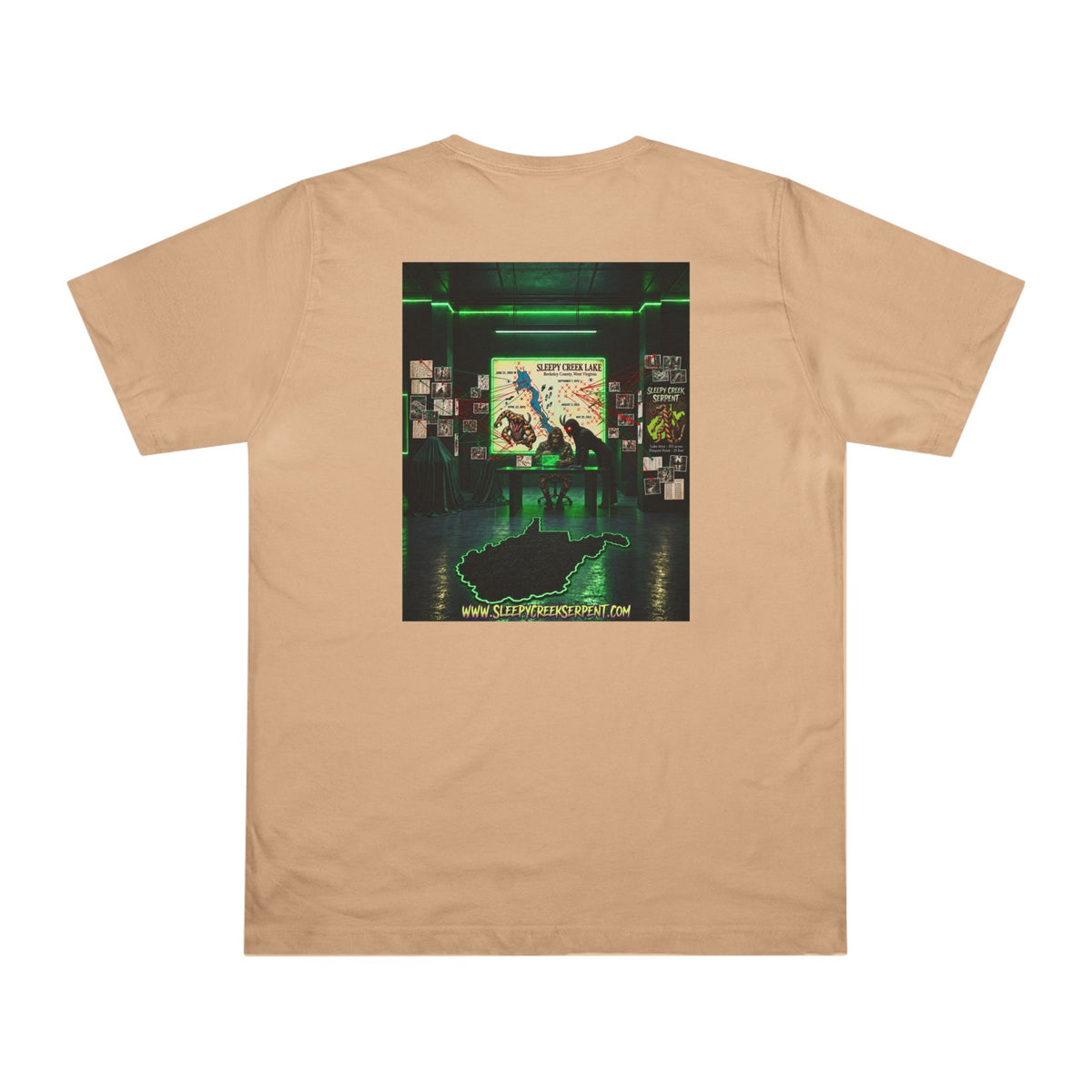 BEING HUNTED.... SLEEPY CREEK SERPENT Deluxe T-shirt