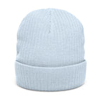 SLEEPY CREEK SERPENT LETTERING Ribbed Knit Beanie (Embroidery)