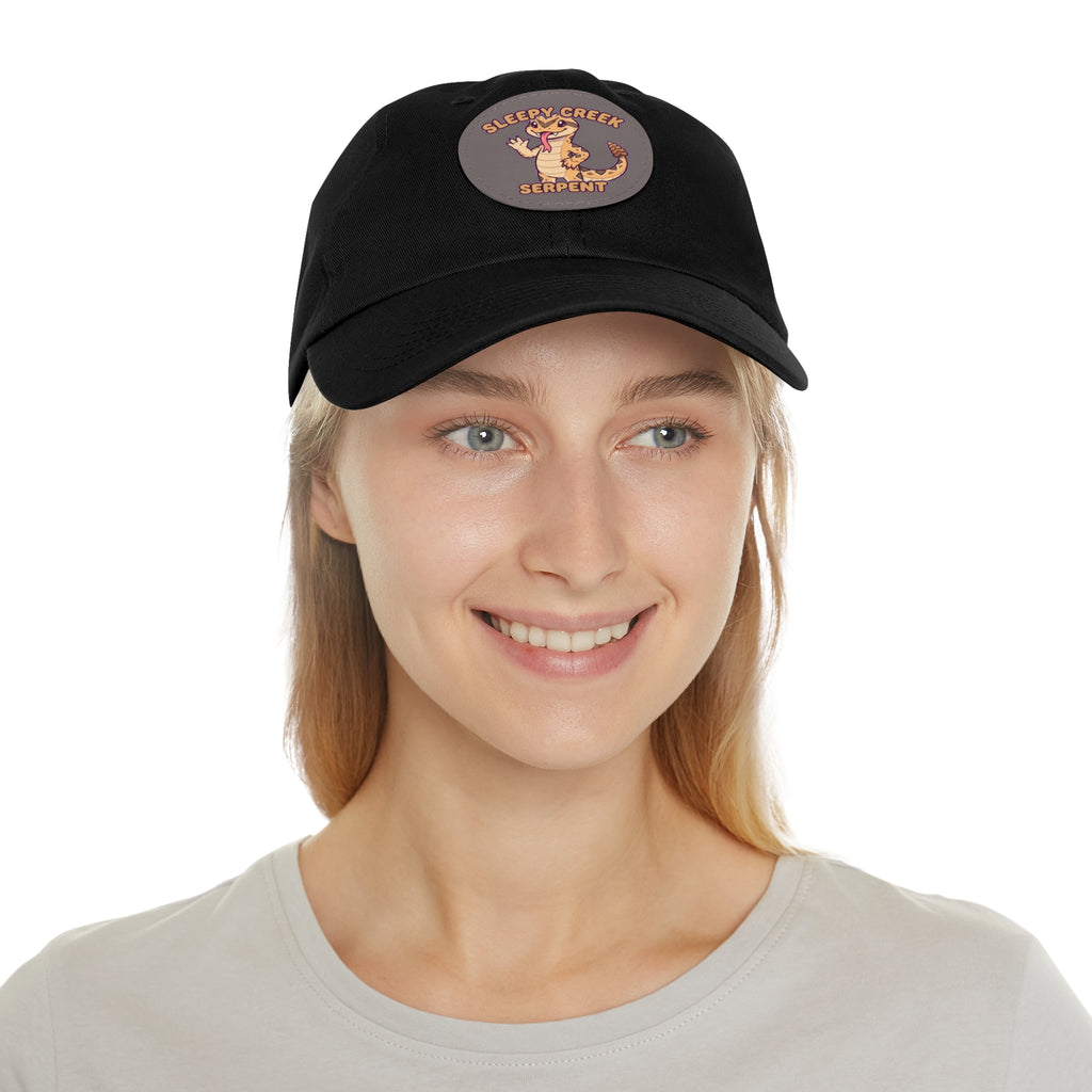 SLEEPY CREEK SERPENT CUTE Hat with Leather Patch (Round)