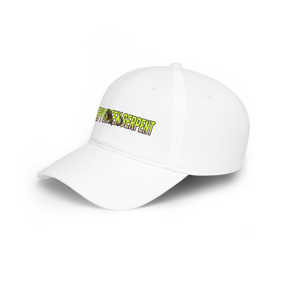 SLEEPY CREEK SERPENT LETTERING Low Profile Baseball Cap