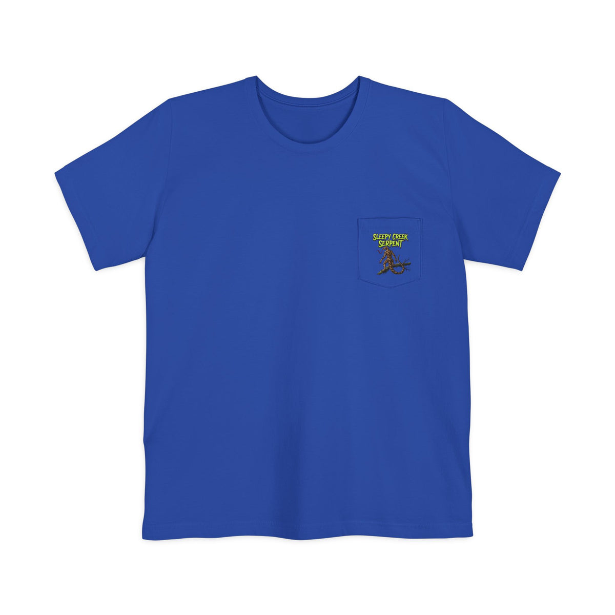 SLEEPY CREEK SERPENT LAKE SIGN  Pocket T-shirt