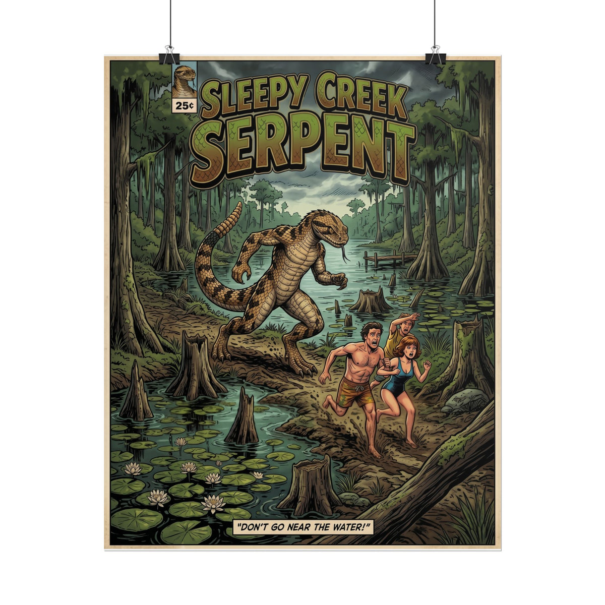 SLEEPY CREEK SERPENT COMIC LOOK Rolled Posters