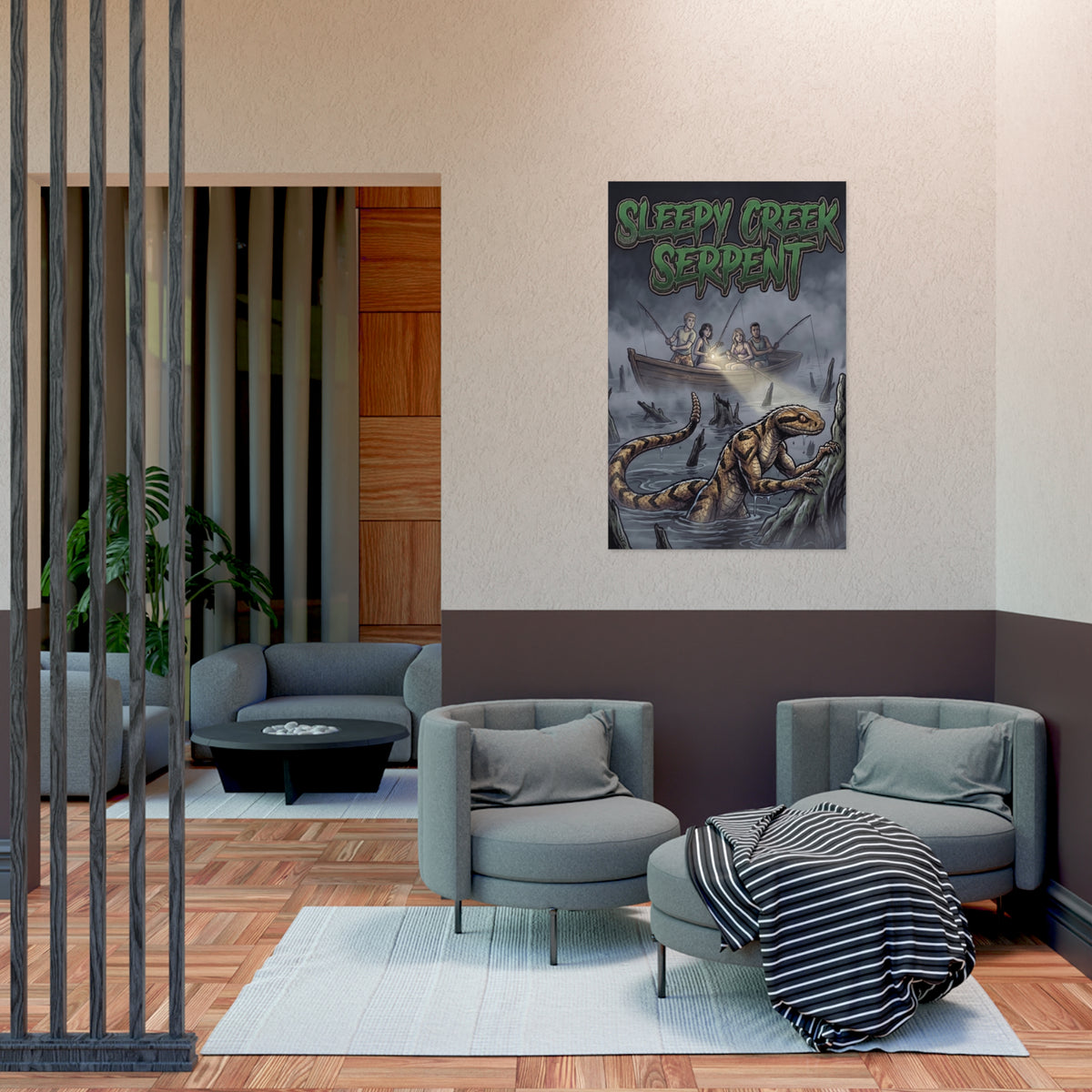 SLEEPY CREEK SERPENT LATE FISHING TRIP Uncoated Posters