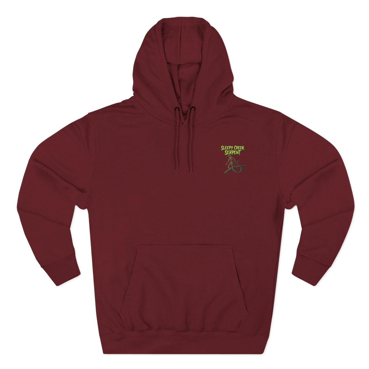 SLEEPY CREEK SERPENT OVERLOOK Three-Panel Fleece Hoodie