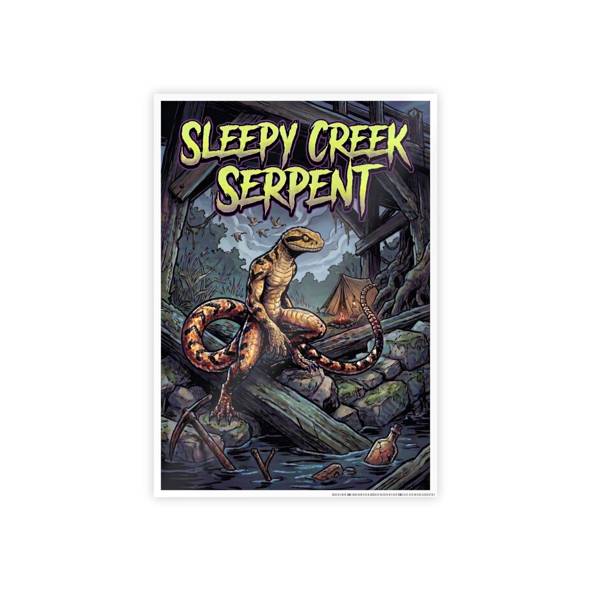 SLEEPY CREEK SERPENT CAMP AMBUSH Gloss Posters