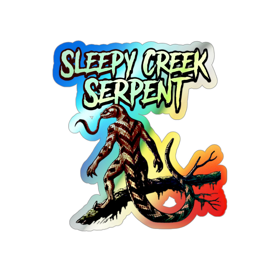 SLEEPY CREEK SERPENT Holographic Die-cut Stickers