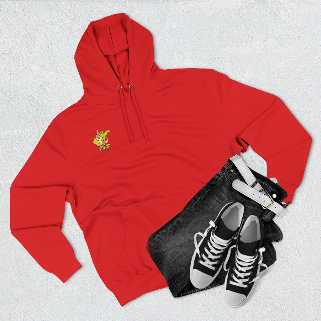 I Was Hugged By.... SLEEPY CREEK SERPENT WV Three-Panel Fleece Hoodie