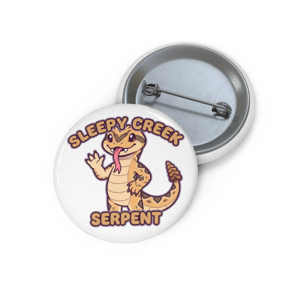 SLEEPY CREEK SERPENT CUTE Custom Pin Buttons