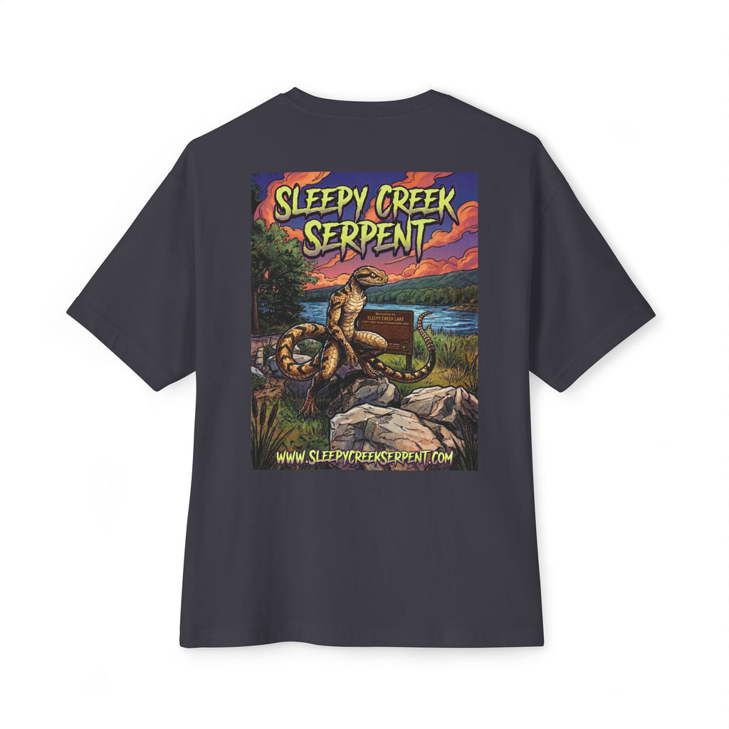SLEEPY CREEK SERPENT LAKE SIGN  Oversized Boxy Tee