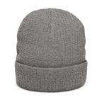 SLEEPY CREEK SERPENT LETTERING Ribbed Knit Beanie (Embroidery)