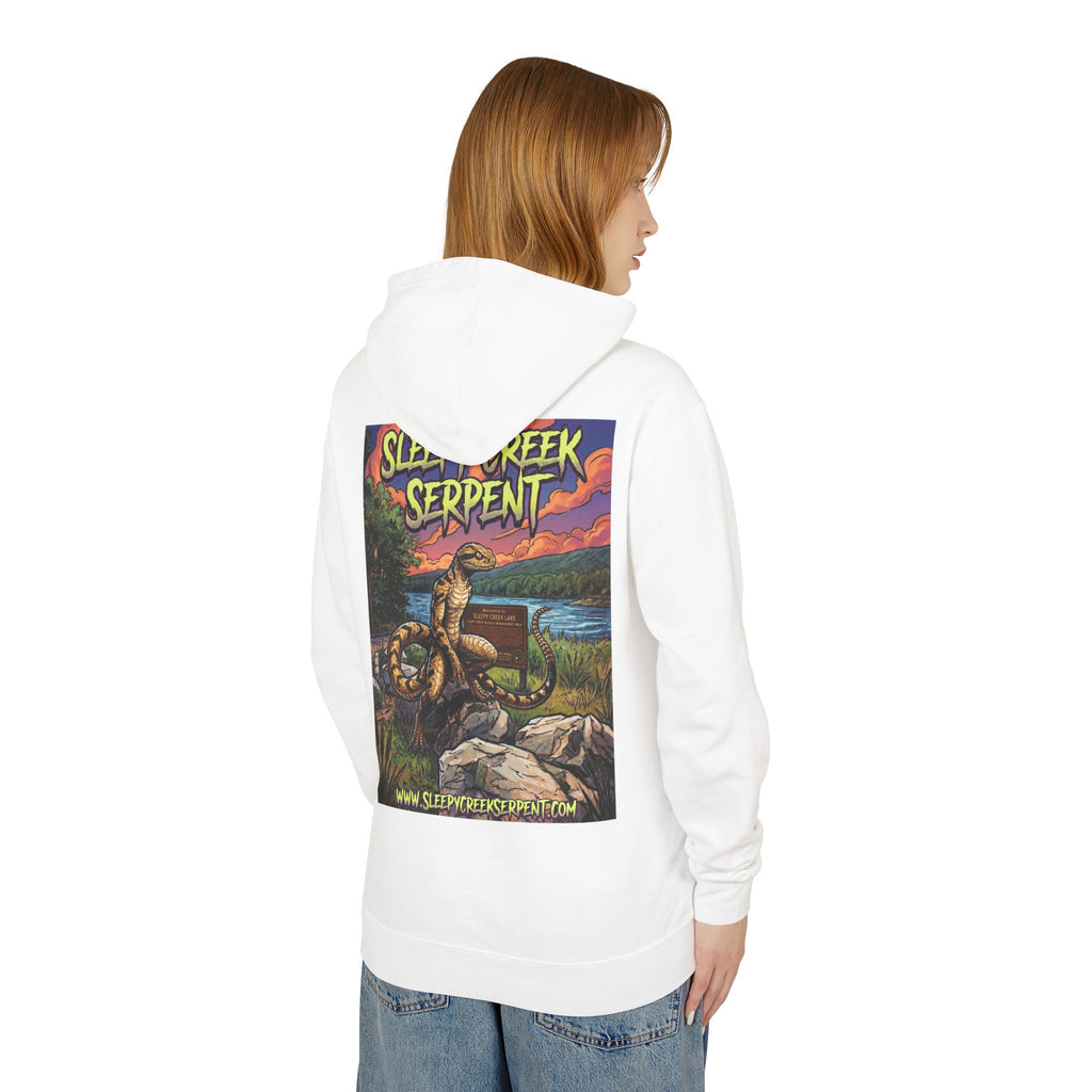 SLEEPY CREEK SERPENT LAKE SIGN  Lightweight Hooded Sweatshirt