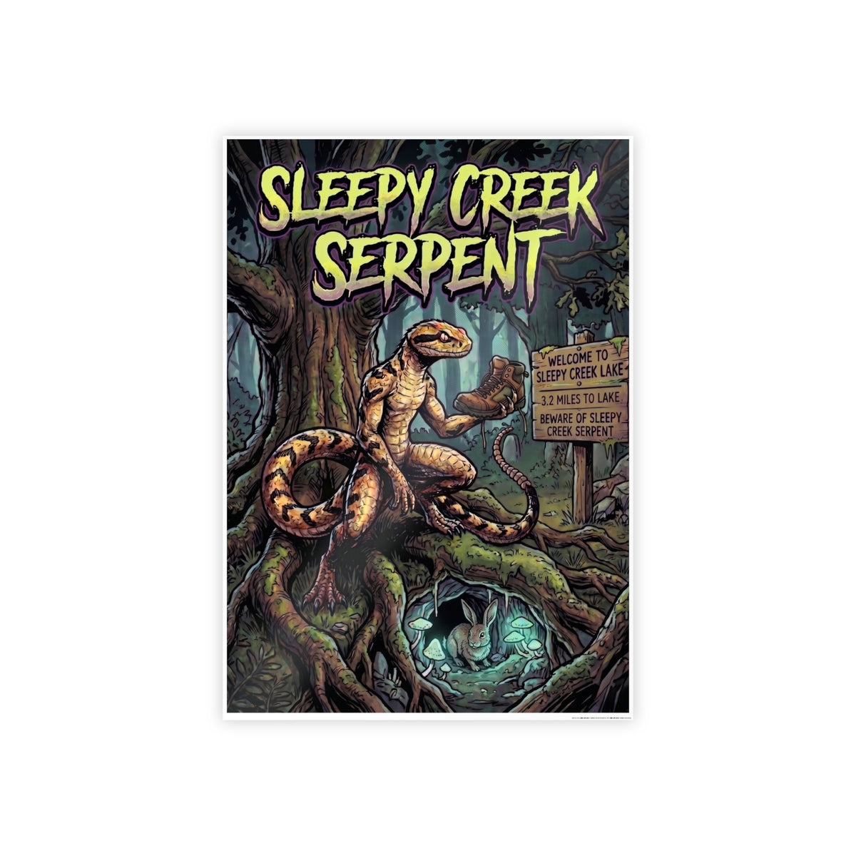 SLEEPY CREEK SERPENT HIKERS NIGHTMARE Gloss Posters