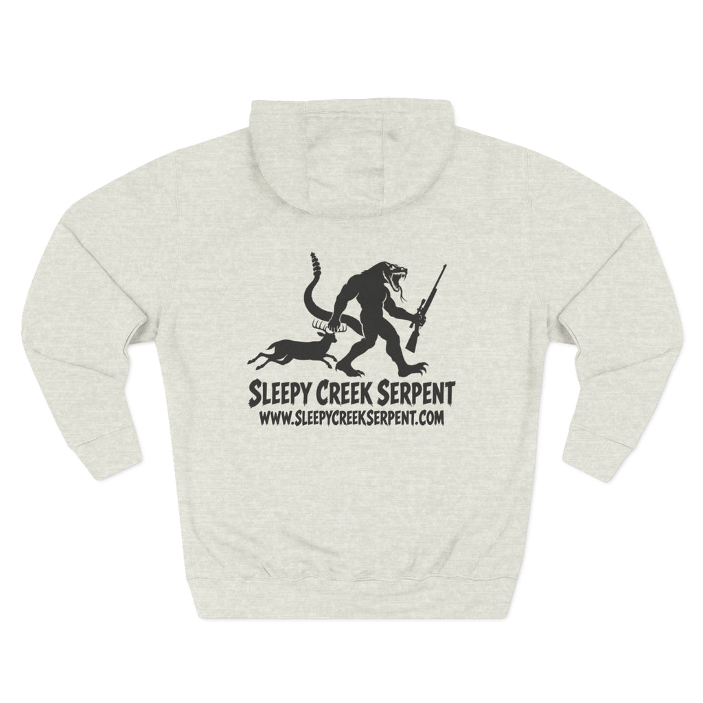 SLEEPY CREEK SERPENT RIFLE SEASON Three-Panel Fleece Hoodie