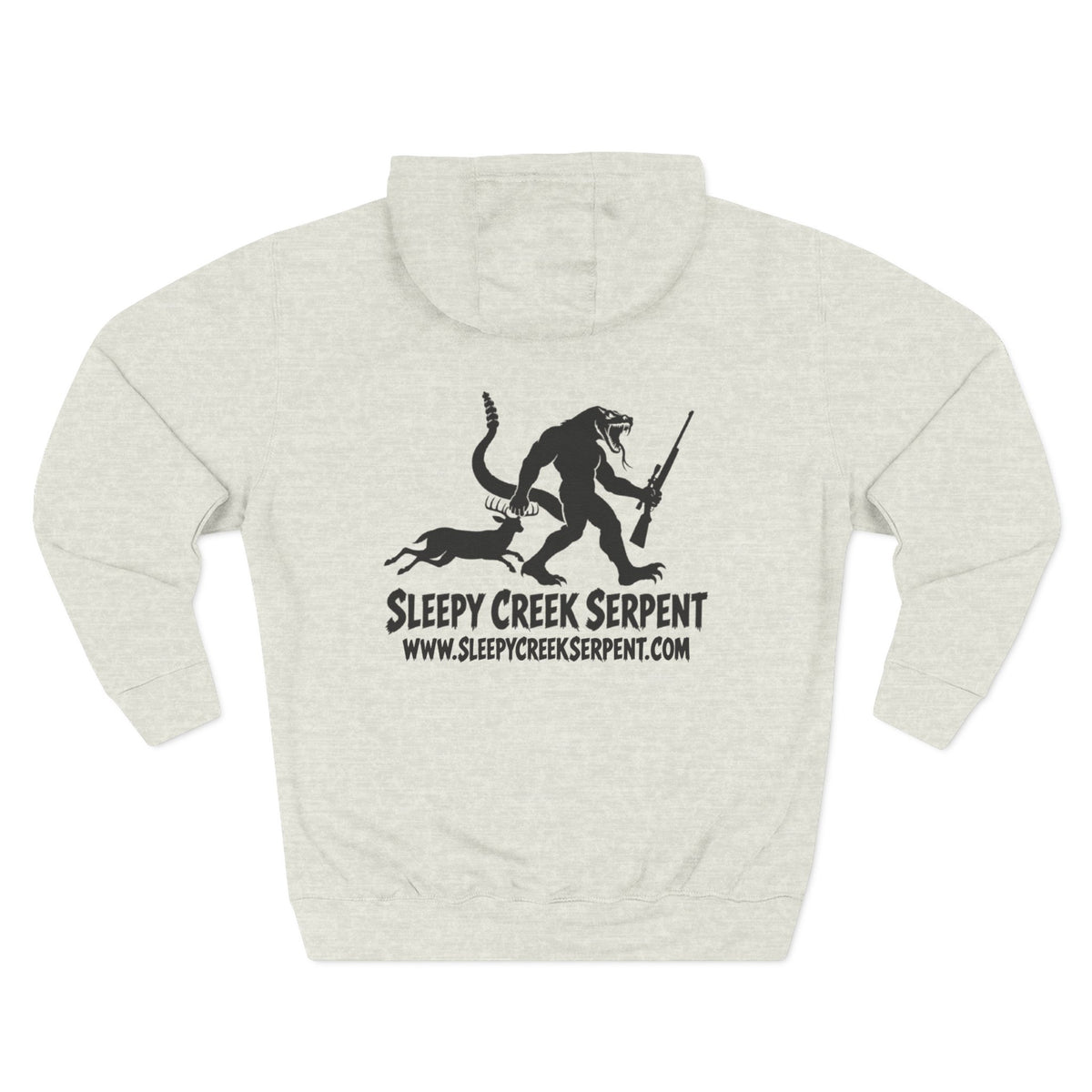 SLEEPY CREEK SERPENT RIFLE SEASON Three-Panel Fleece Hoodie