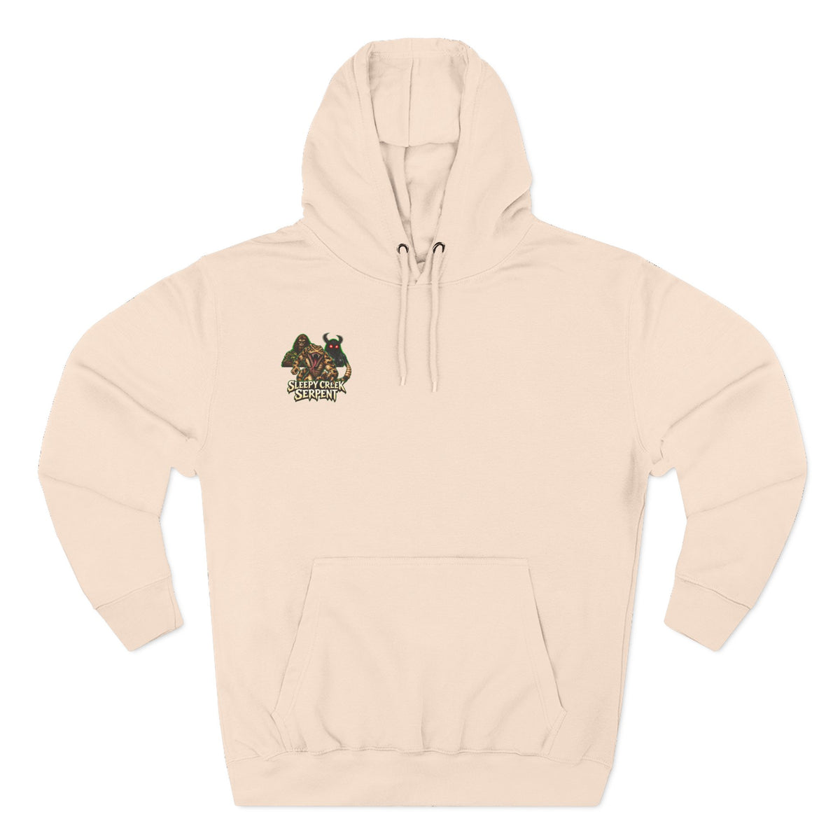 BEING HUNTED... SLEEPY CREEK SERPENT  Three-Panel Fleece Hoodie