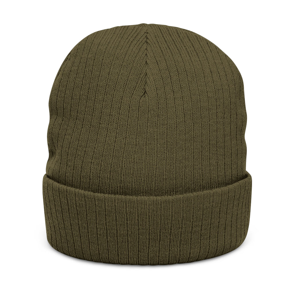 SLEEPY CREEK SERPENT LETTERING Ribbed Knit Beanie (Embroidery)