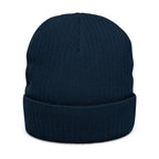 SLEEPY CREEK SERPENT LETTERING Ribbed Knit Beanie (Embroidery)