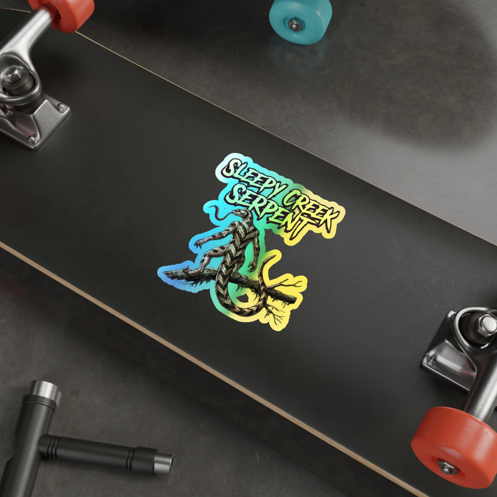 SLEEPY CREEK SERPENT Holographic Die-cut Stickers