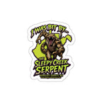 I Was Bit By .... THE SLEEPY CREEK SERPENT  Die-Cut Stickers