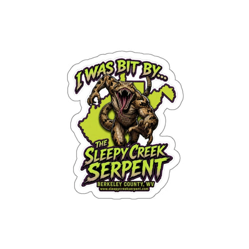 I Was Bit By .... THE SLEEPY CREEK SERPENT  Die-Cut Stickers