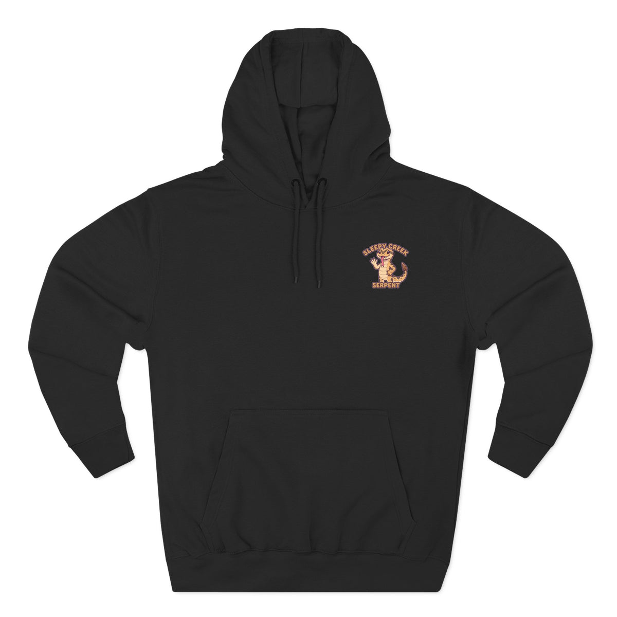 SLEEPY CREEK SERPENT CUTE Three-Panel Fleece Hoodie
