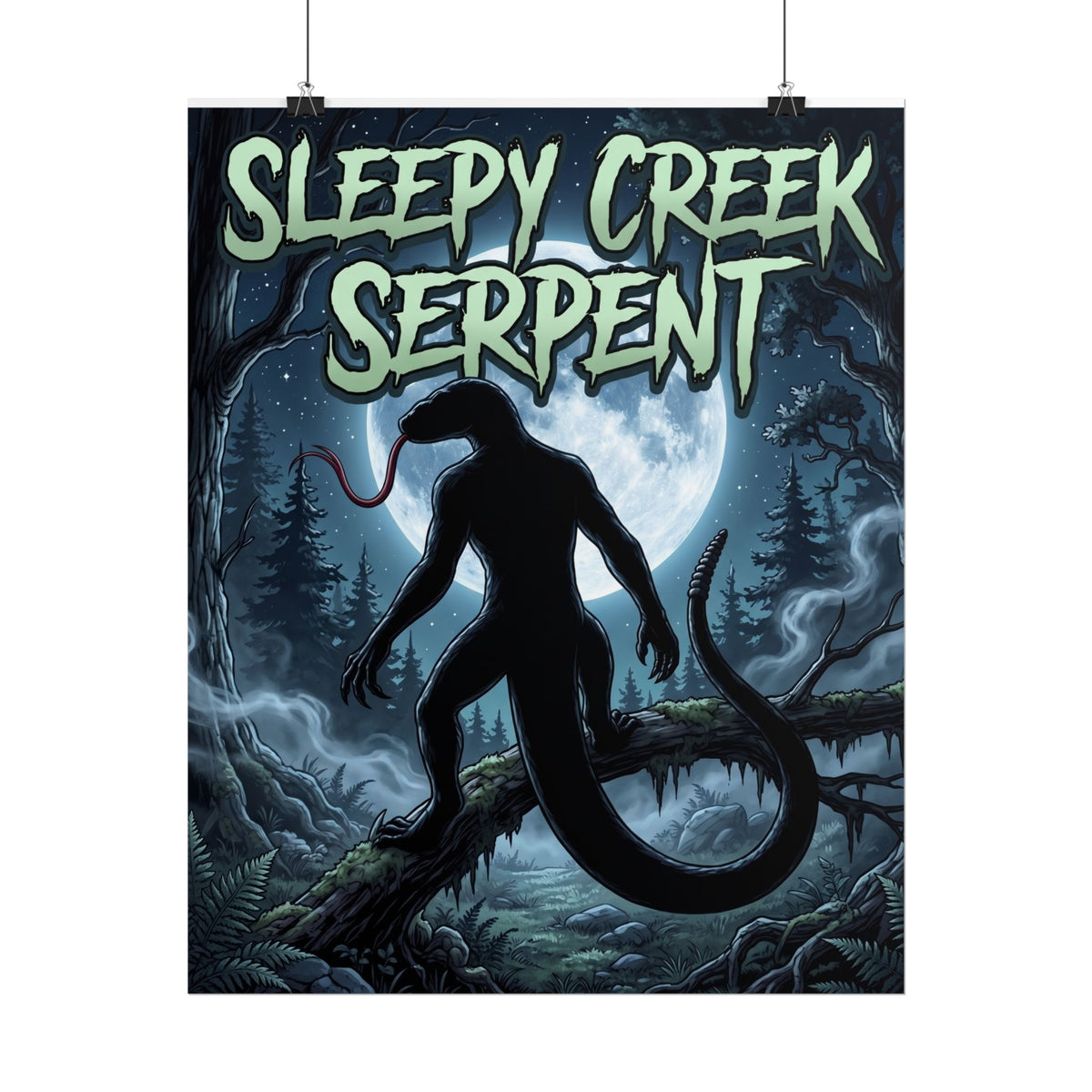 SLEEPY CREEK SERPENT FULL MOON Rolled Posters