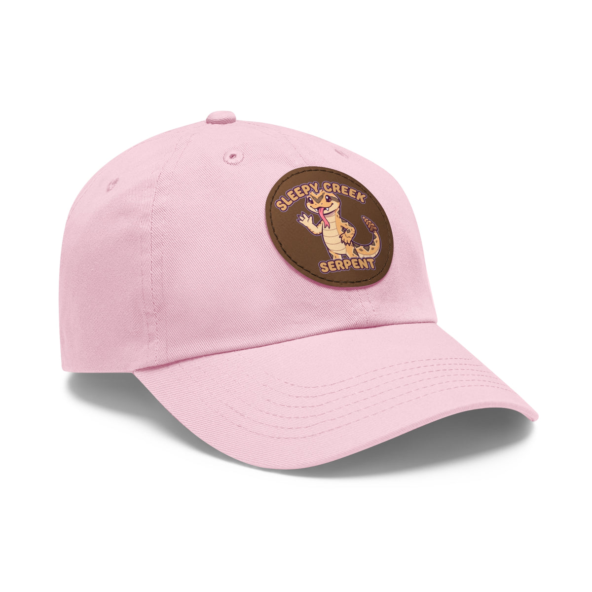 SLEEPY CREEK SERPENT CUTE Hat with Leather Patch (Round)