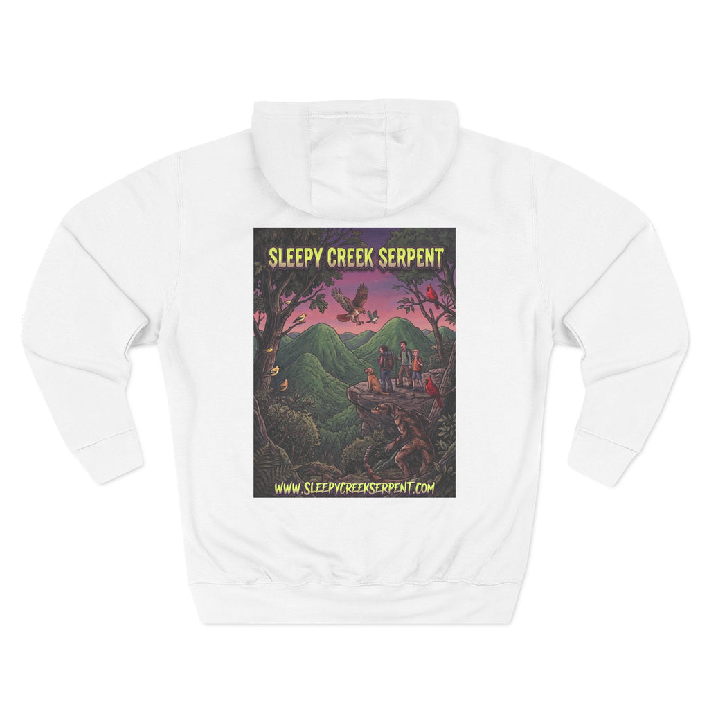 SLEEPY CREEK SERPENT OVERLOOK Three-Panel Fleece Hoodie
